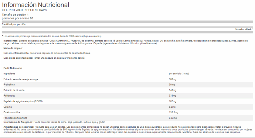 WILD RIPPED LIFE PRO