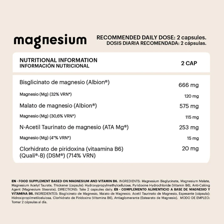 TRIPLE MAGNESIUM 60 VEGECAPS BELEVELS