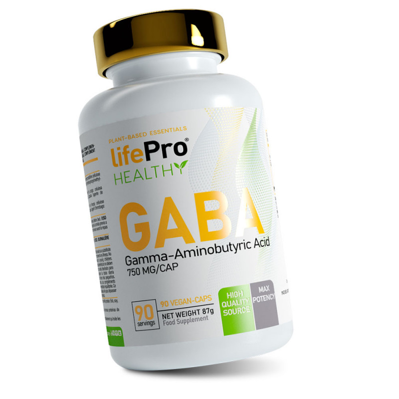 GABA 750 MG 90 VEGAN CAPS LIFE PRO