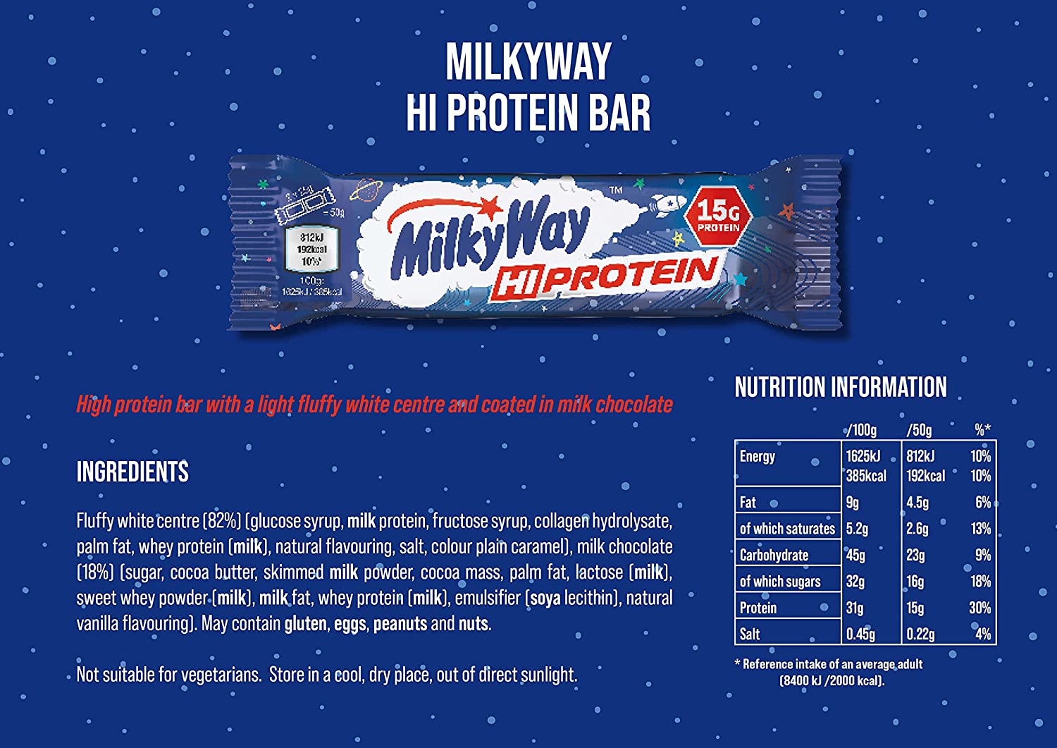 milky way 4 MILKY WAY HI PROTEIN BAR 50 G
