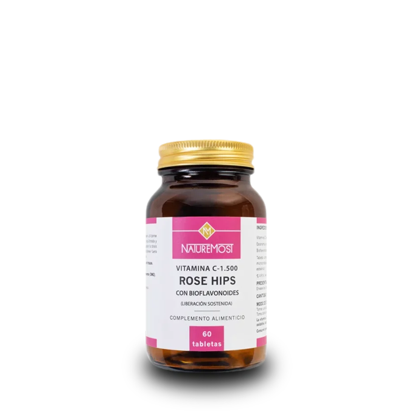 VITAMINA C-1500 ROSE HIPS 60 TABS NATUREMOST