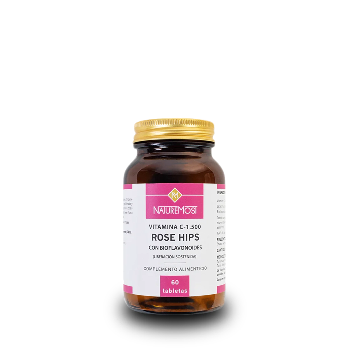 VITAMINA C-1500 ROSE HIPS 60 TABS NATUREMOST