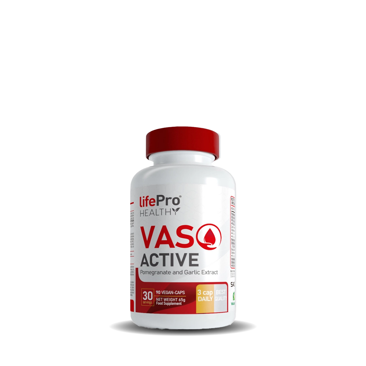 VASO ACTIVE 90 CÁPSULAS LIFE PRO