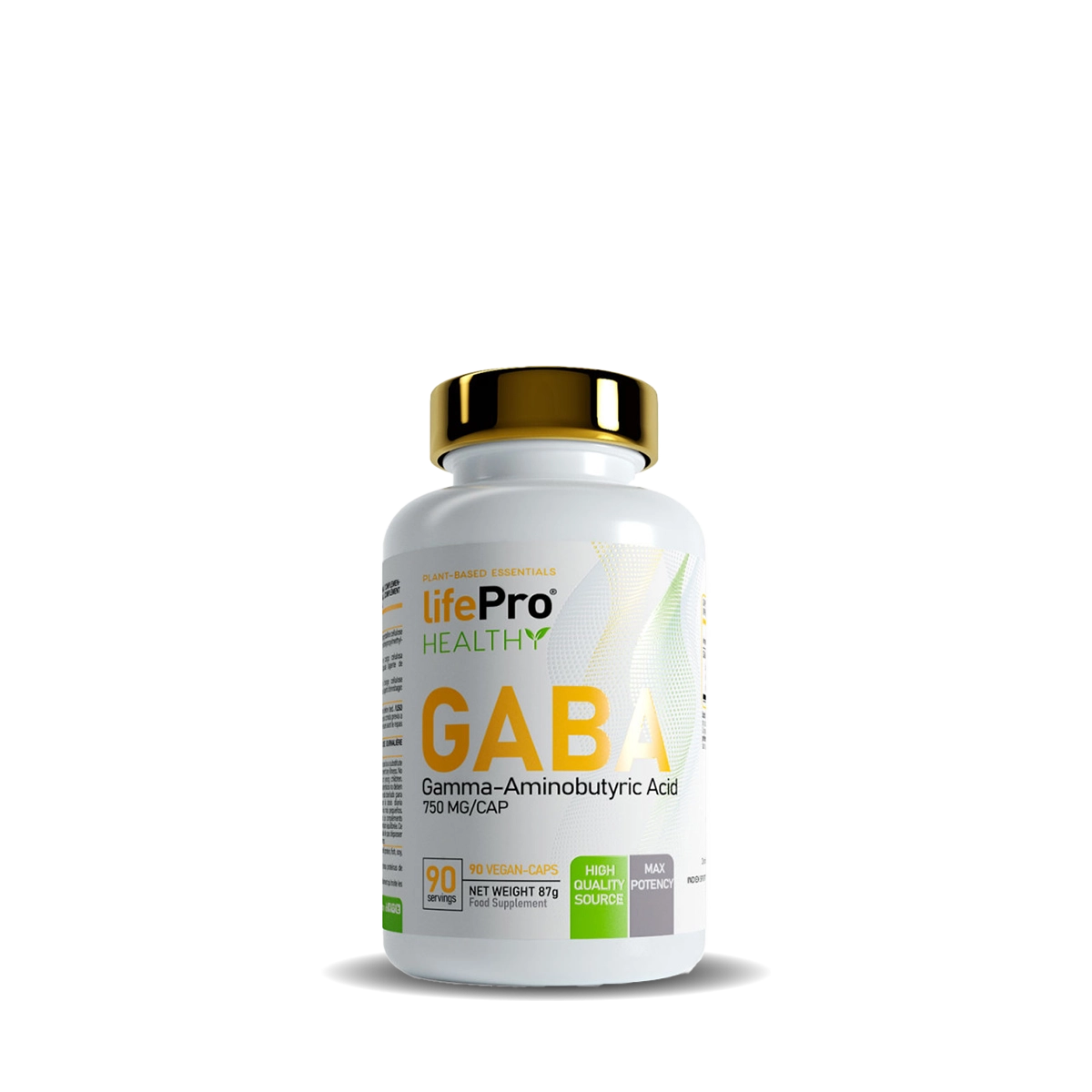 GABA 750 MG 90 VEGAN CAPS LIFE PRO