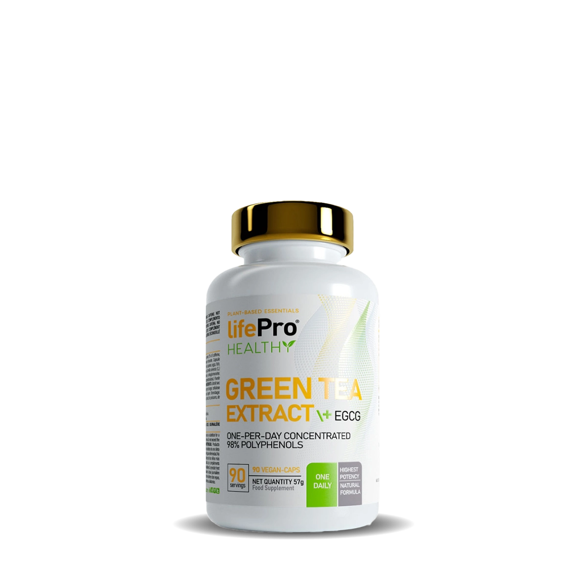 GREEN TEA EXTRACT + EGCG 90 VEGAN CAPS LIFE PRO