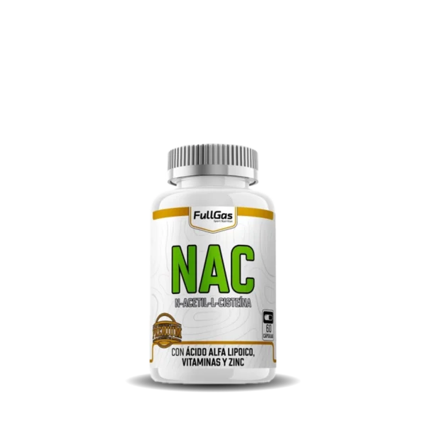 NAC N-ACETIL CISTE?NA 60 C?PSULAS FULL GAS