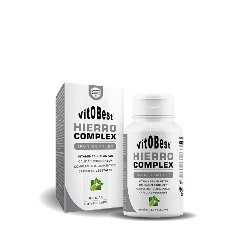 suplemento-de-hierro-vitobest.webp HIERRO COMPLEX | IRON COMPLEX 60 VEGECAPS VITOBEST