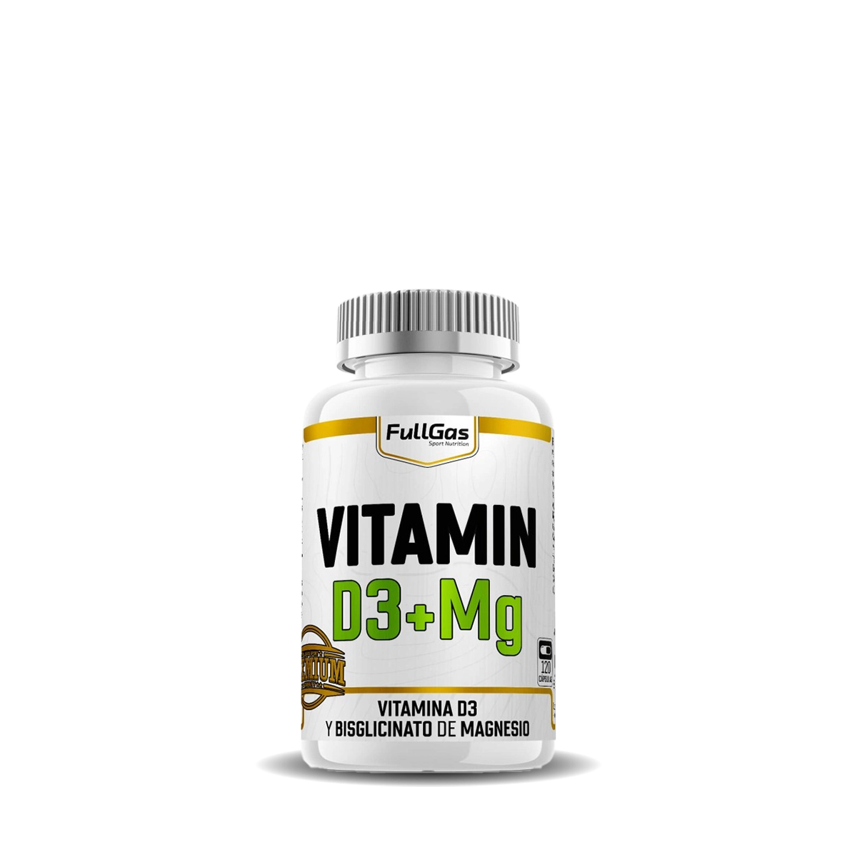 Vitamina D3 + Bisglicinato de Magnesio 120 caps