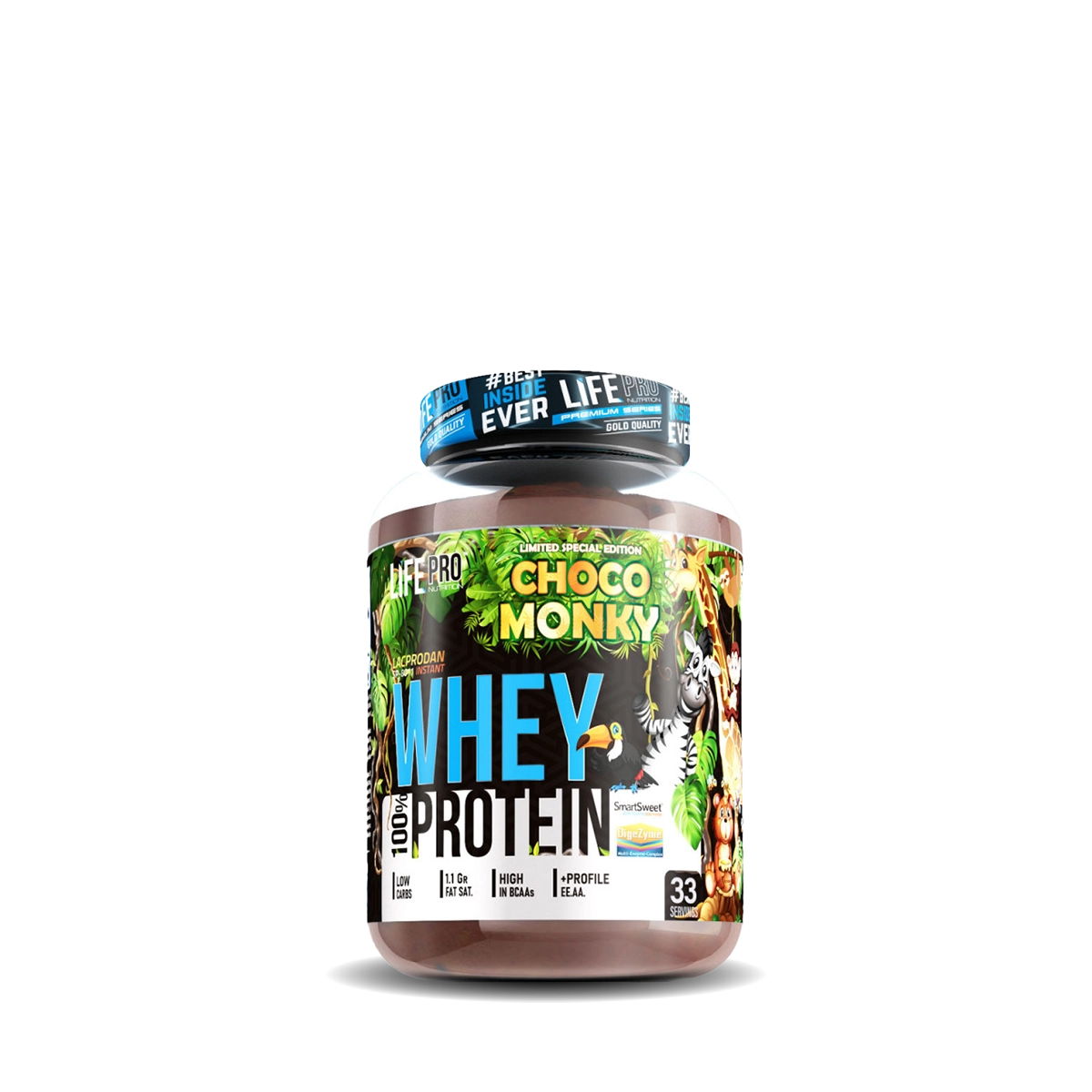 WHEY CHOCO MONKY 1 KG LIMITED EDITION LIFE PRO